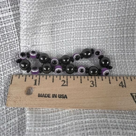 New 4 Bracelet Set Skyline Collection Purple Black Charm - Picture 10 of 10